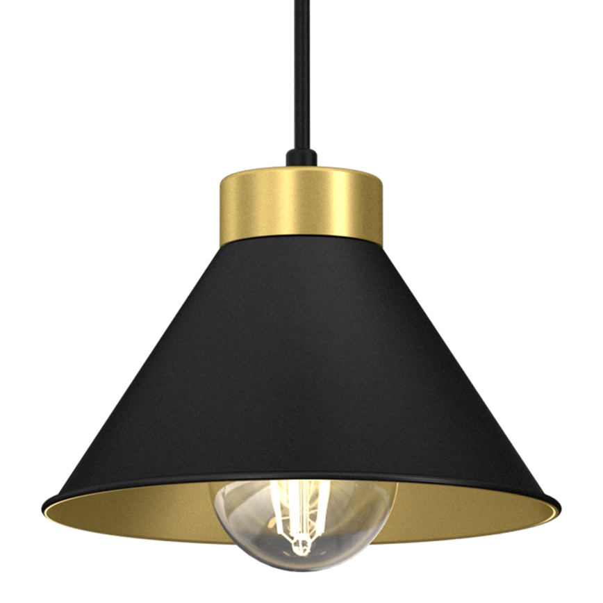 Candelabro suspenso DEMET 3xE27/60W/230V preto/dourado