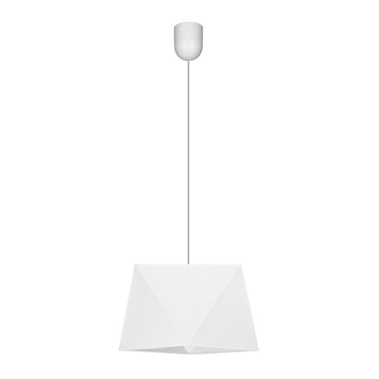 Candelabro suspenso DIAMENT 1xE27/60W/230V branco