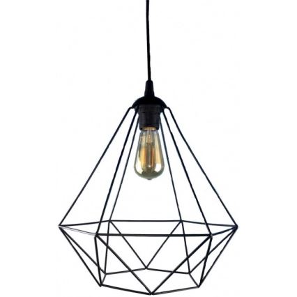 Candelabro suspenso DIAMOND 1xE27/60W/230V preto