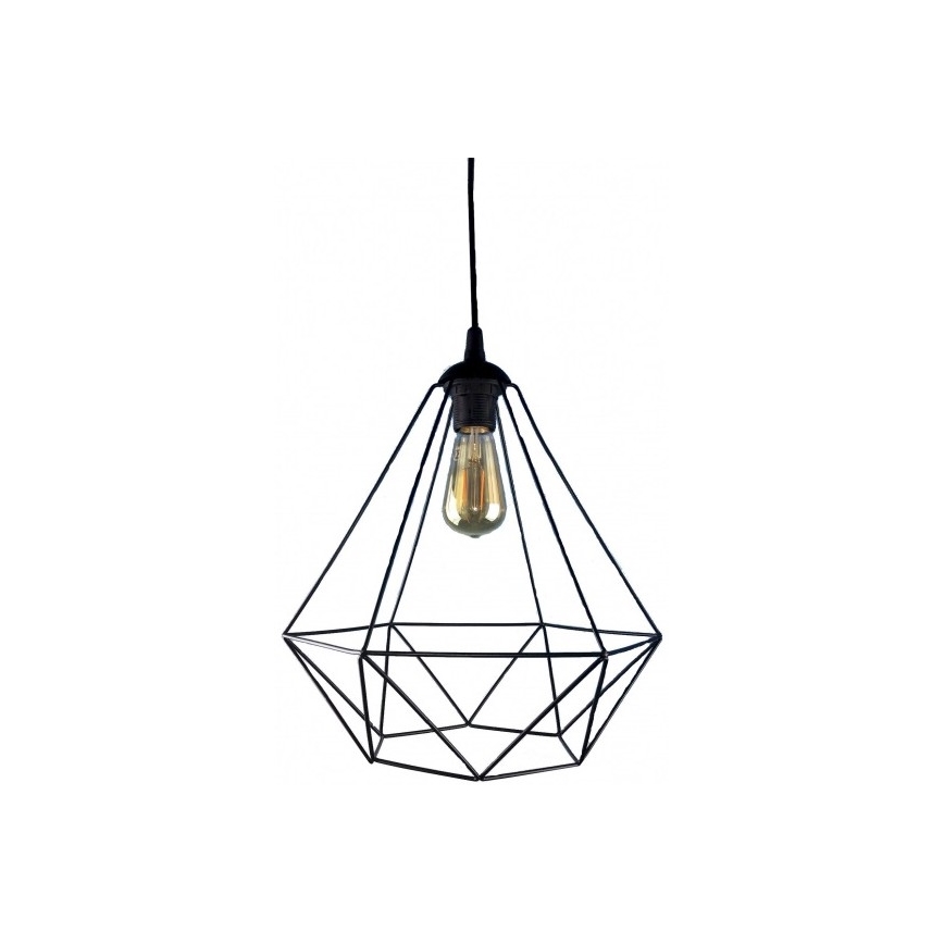 Candelabro suspenso DIAMOND 1xE27/60W/230V preto