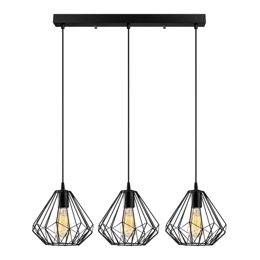 Candelabro suspenso DIAMOND 3xE27/100W/230V