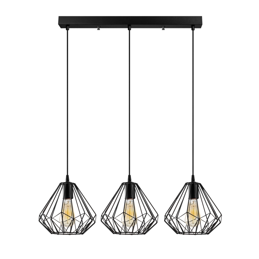 Candelabro suspenso DIAMOND 3xE27/100W/230V