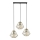 Candelabro suspenso DIAMOND 3xE27/60W/230V dourada