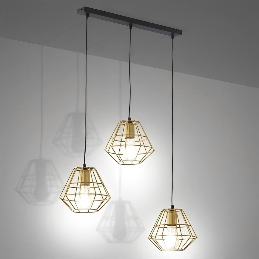 Candelabro suspenso DIAMOND 3xE27/60W/230V
