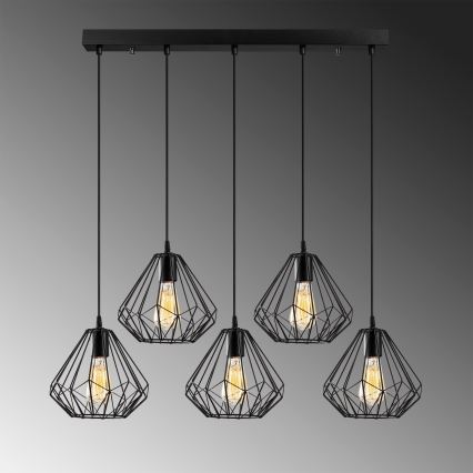 Candelabro suspenso DIAMOND 5xE27/100W/230V