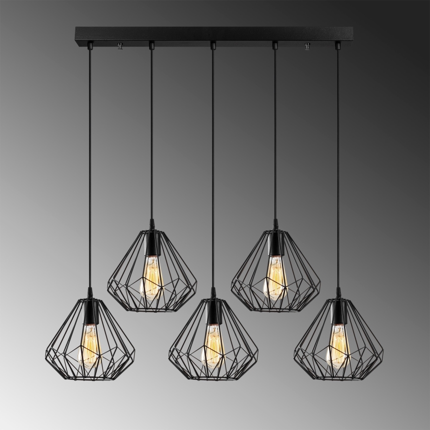 Candelabro suspenso DIAMOND 5xE27/100W/230V