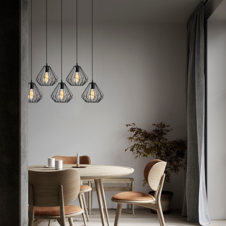 Candelabro suspenso DIAMOND 5xE27/100W/230V