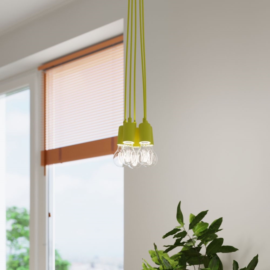 Candelabro suspenso DIEGO 1xE27/60W/230V amarelo