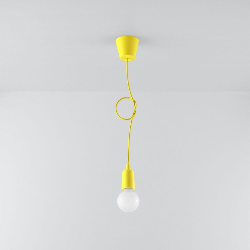 Candelabro suspenso DIEGO 1xE27/60W/230V amarelo
