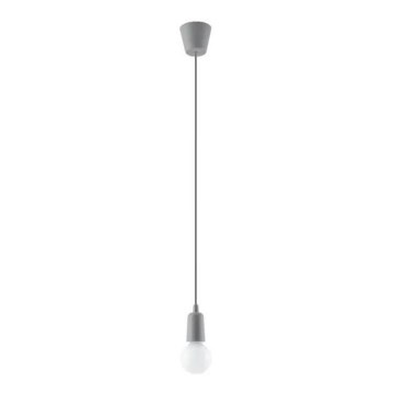 Candelabro suspenso DIEGO 1xE27/60W/230V cinzento