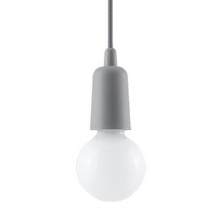 Candelabro suspenso DIEGO 1xE27/60W/230V cinzento