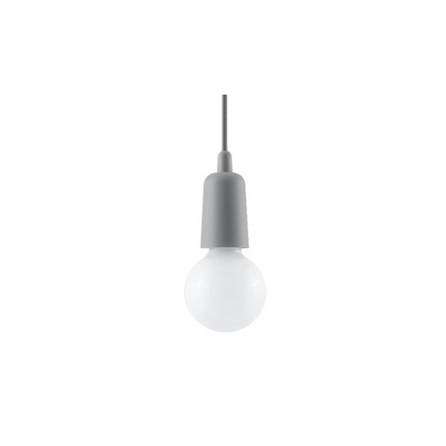 Candelabro suspenso DIEGO 1xE27/60W/230V cinzento