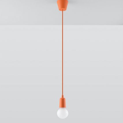 Candelabro suspenso DIEGO 1xE27/60W/230V laranja