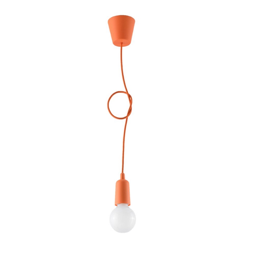 Candelabro suspenso DIEGO 1xE27/60W/230V laranja