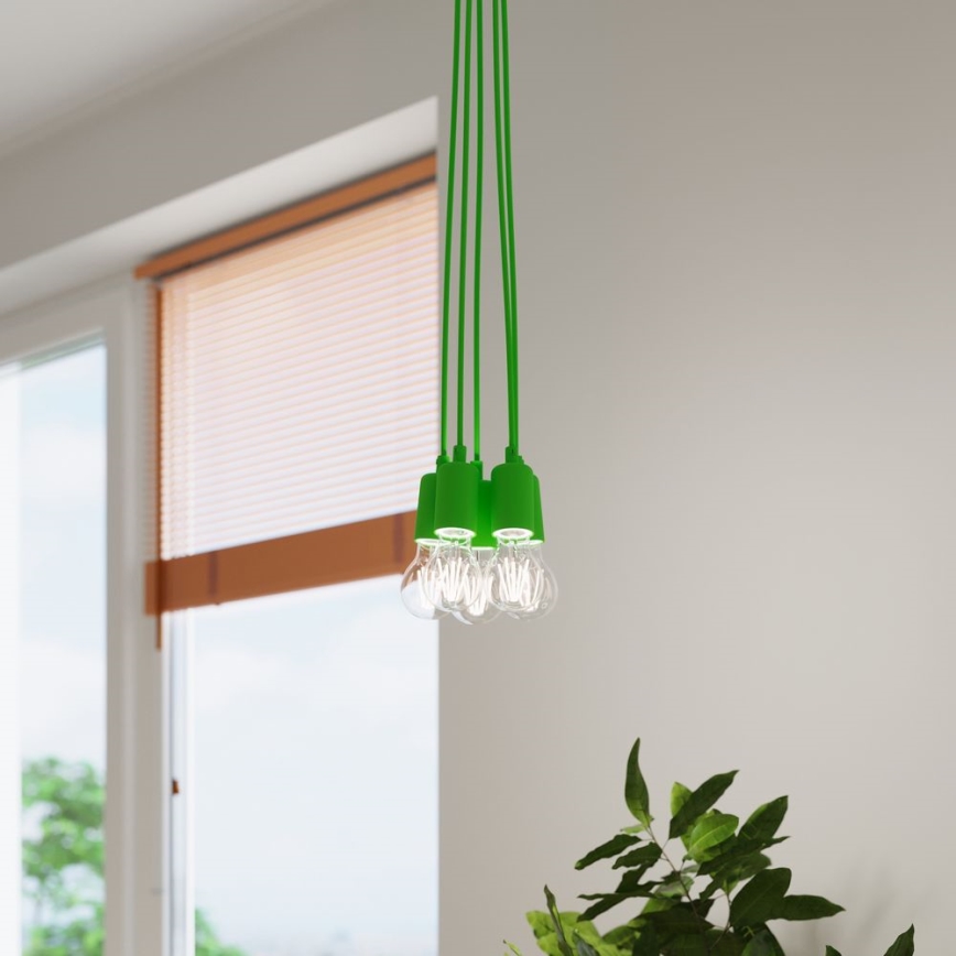 Candelabro suspenso DIEGO 1xE27/60W/230V verde