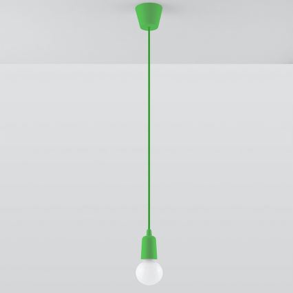 Candelabro suspenso DIEGO 1xE27/60W/230V verde
