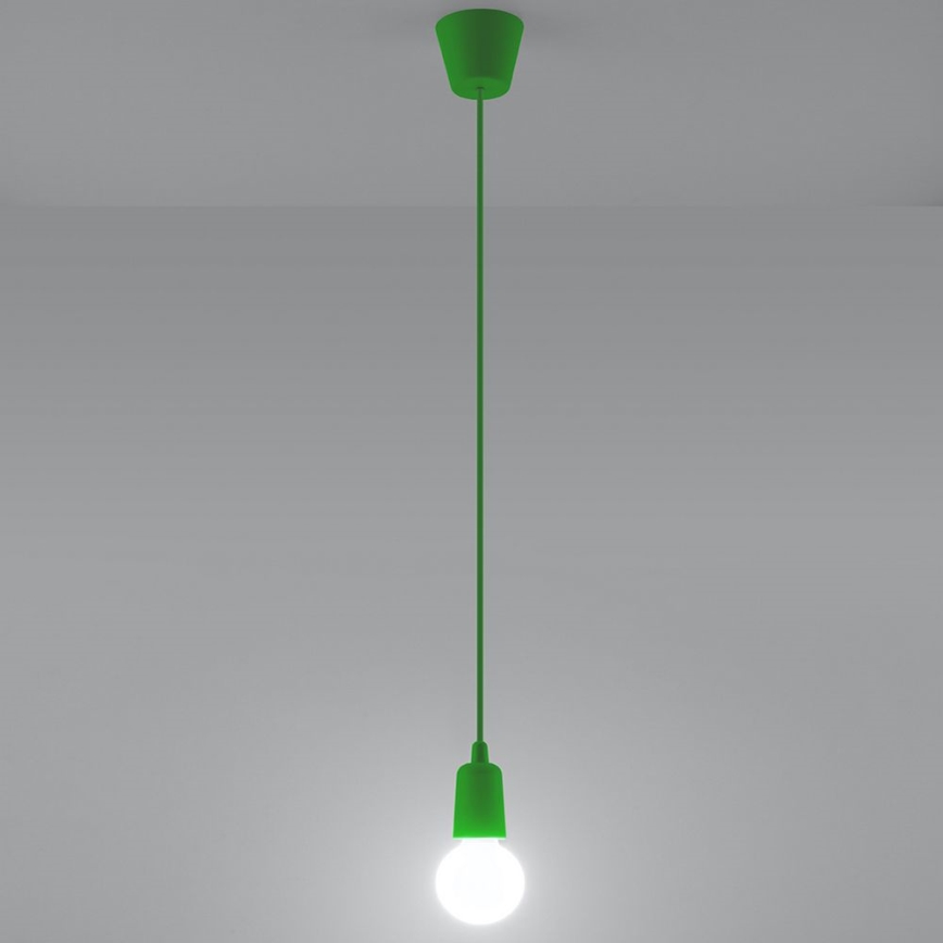 Candelabro suspenso DIEGO 1xE27/60W/230V verde