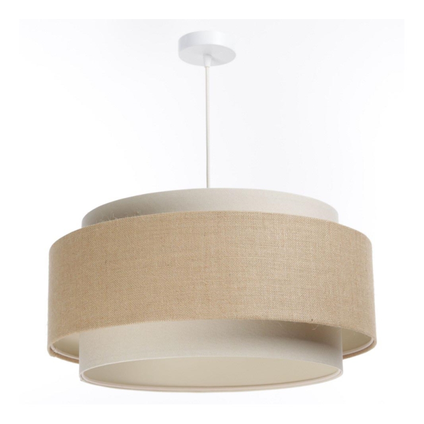 Candelabro suspenso DOBLO 1xE27/60W/230V bege/creme