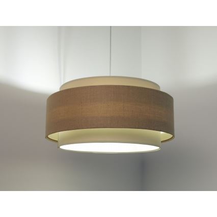 Candelabro suspenso DOBLO 1xE27/60W/230V bege/creme