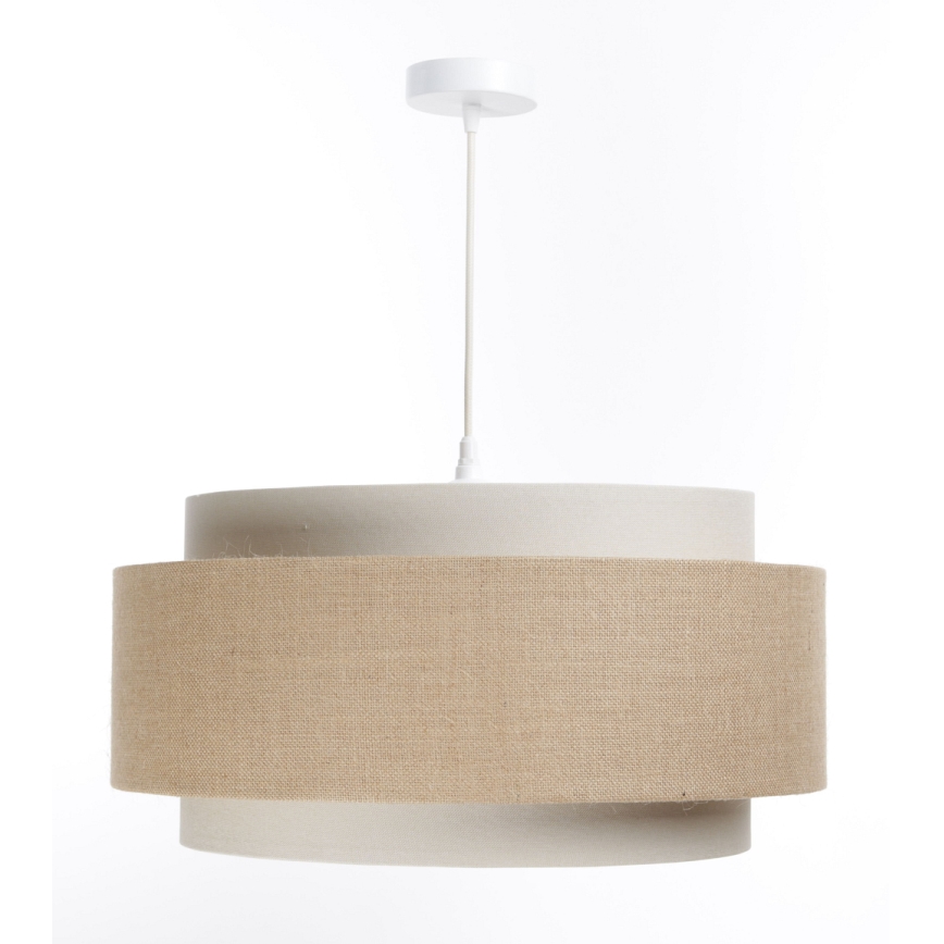Candelabro suspenso DOBLO 1xE27/60W/230V bege/creme