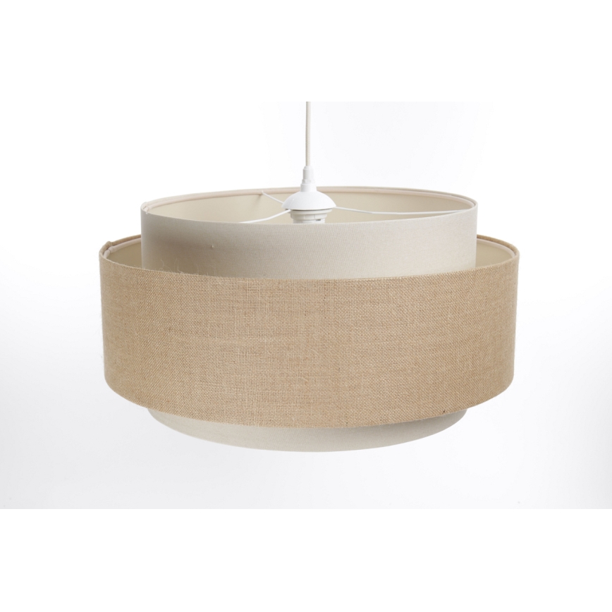 Candelabro suspenso DOBLO 1xE27/60W/230V bege/creme