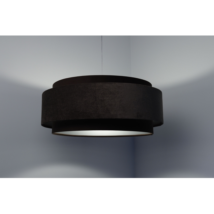 Candelabro suspenso DOBLO 1xE27/60W/230V castanho/prateado
