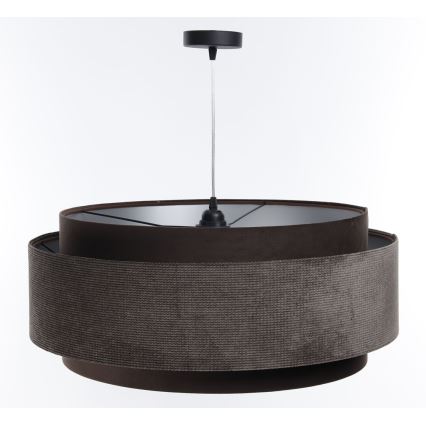 Candelabro suspenso DOBLO 1xE27/60W/230V castanho/prateado