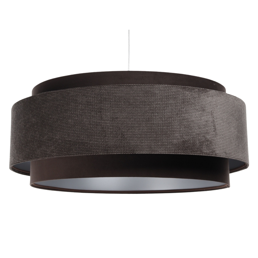 Candelabro suspenso DOBLO 1xE27/60W/230V castanho/prateado
