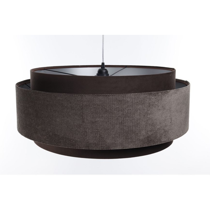 Candelabro suspenso DOBLO 1xE27/60W/230V castanho/prateado