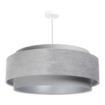 Candelabro suspenso DOBLO 1xE27/60W/230V cinzento/prateado