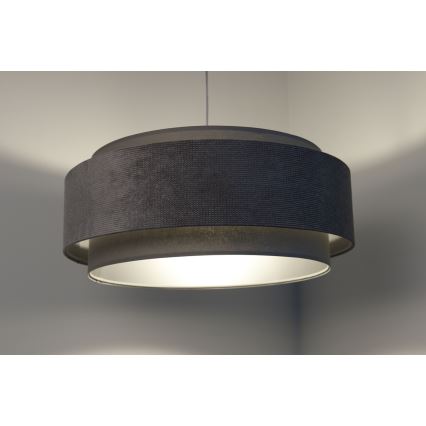 Candelabro suspenso DOBLO 1xE27/60W/230V cinzento/prateado