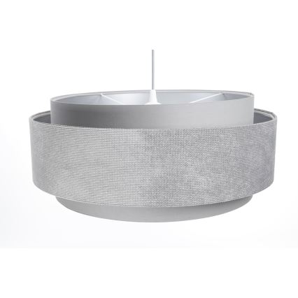 Candelabro suspenso DOBLO 1xE27/60W/230V cinzento/prateado