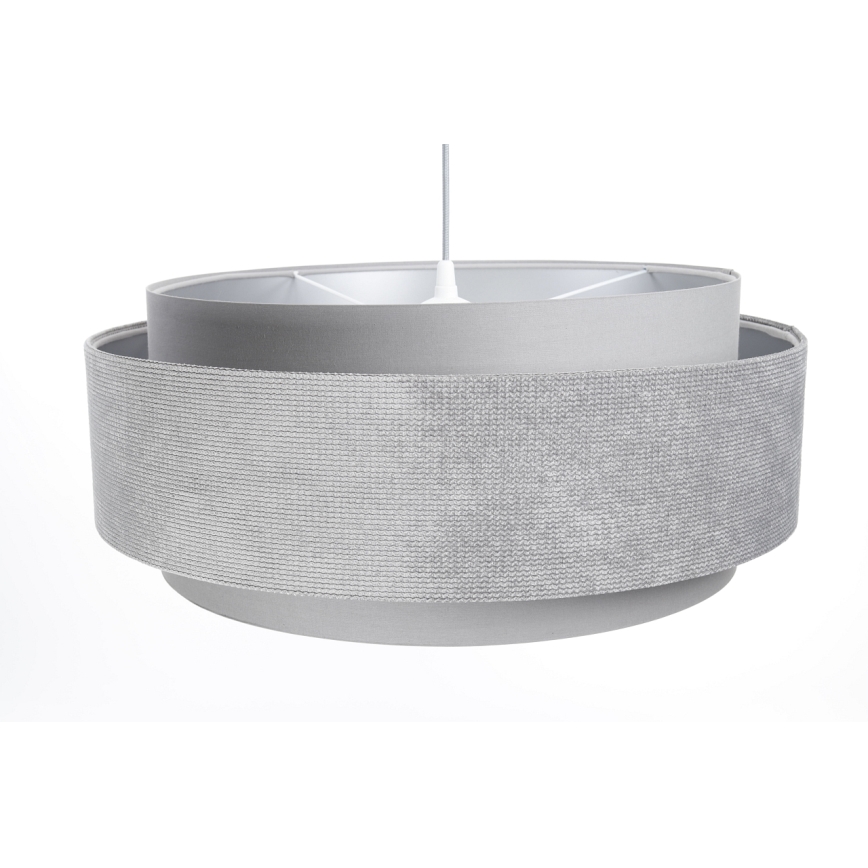 Candelabro suspenso DOBLO 1xE27/60W/230V cinzento/prateado
