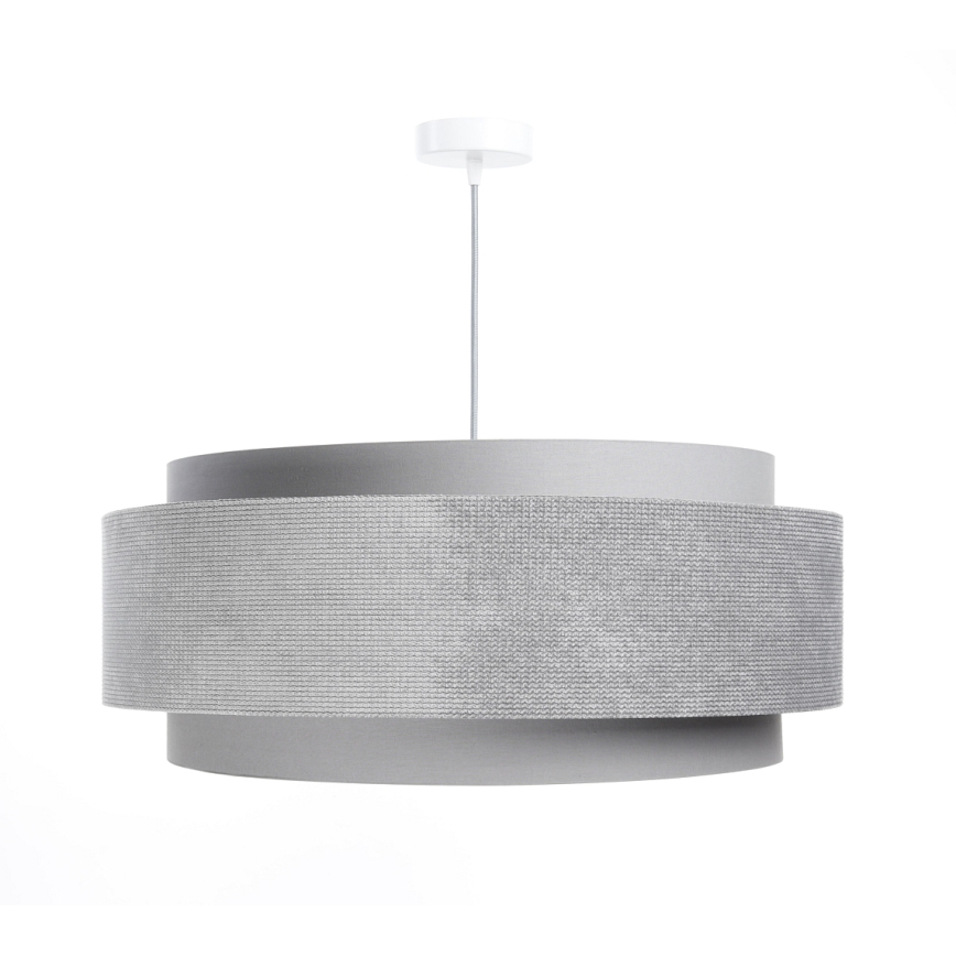 Candelabro suspenso DOBLO 1xE27/60W/230V cinzento/prateado