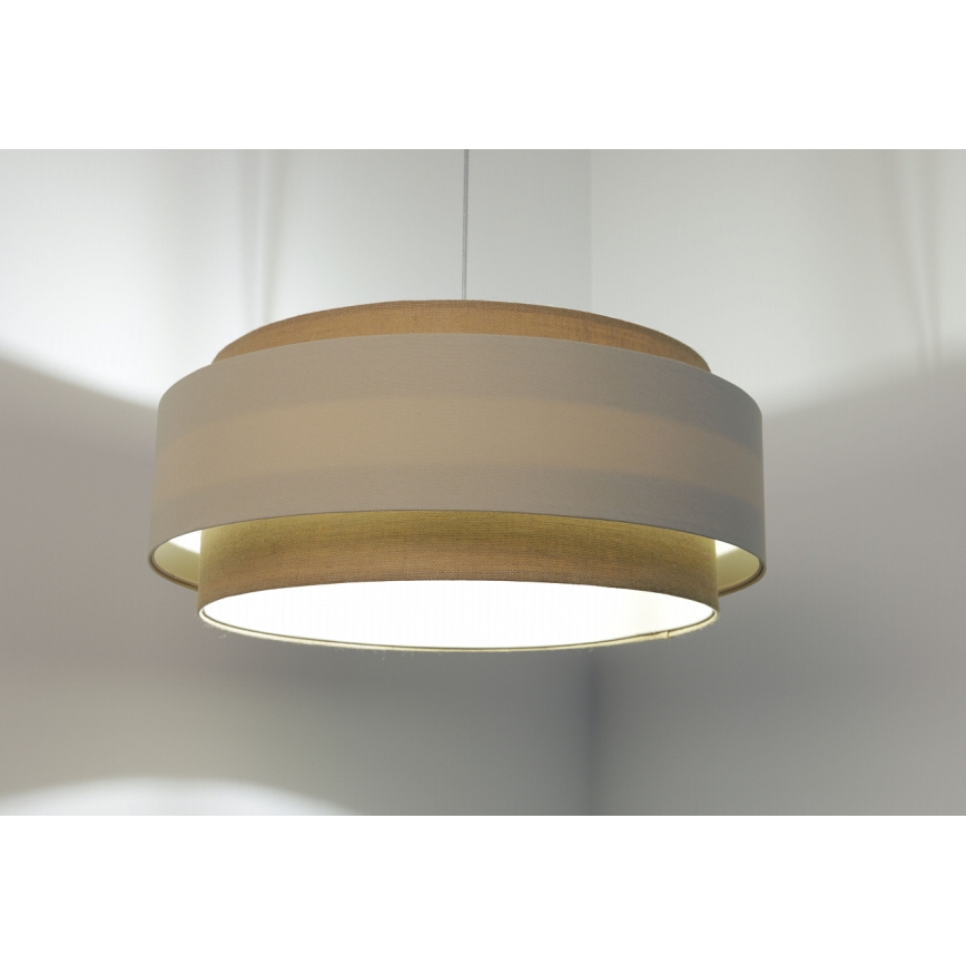 Candelabro suspenso DOBLO 1xE27/60W/230V creme/bege