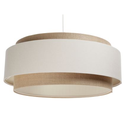 Candelabro suspenso DOBLO 1xE27/60W/230V creme/bege