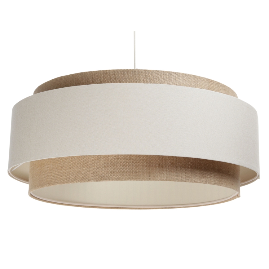 Candelabro suspenso DOBLO 1xE27/60W/230V creme/bege