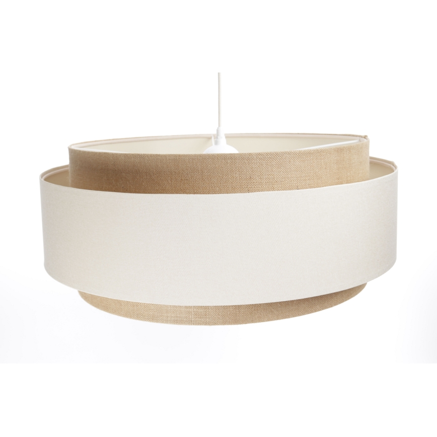 Candelabro suspenso DOBLO 1xE27/60W/230V creme/bege