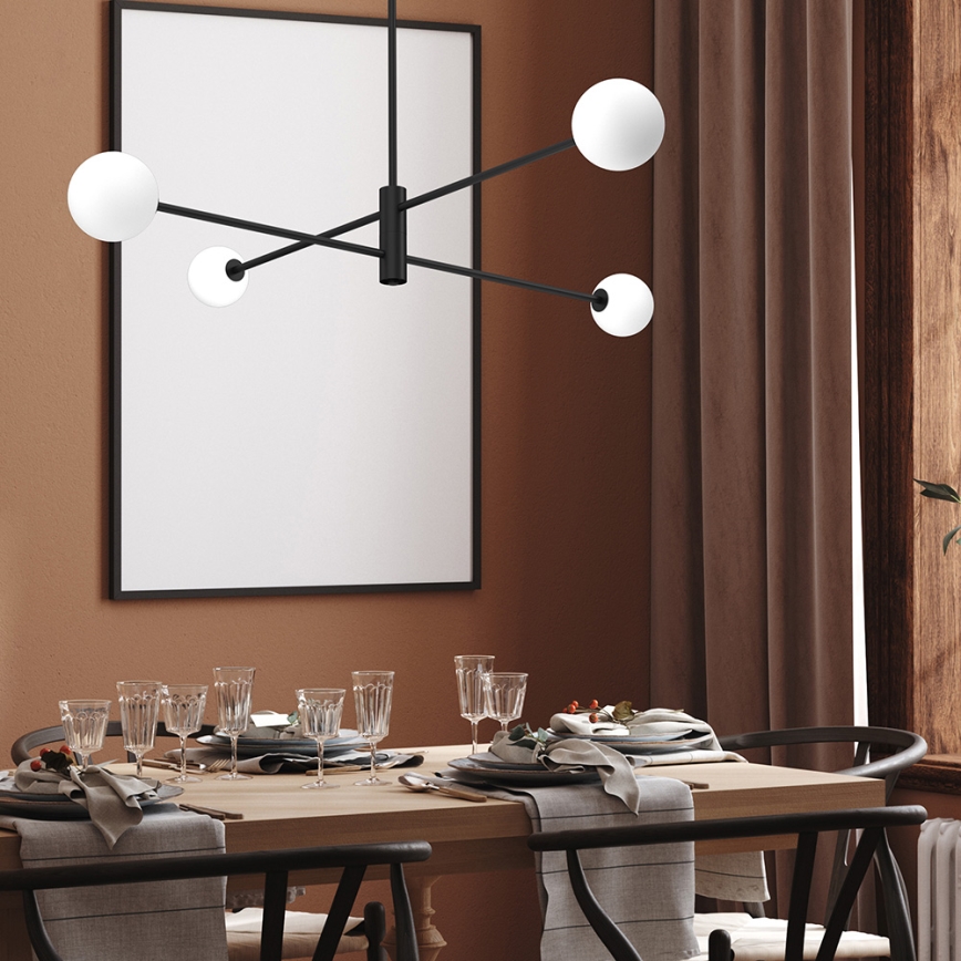 Candelabro suspenso DORI 4xG9/25W/230V preto
