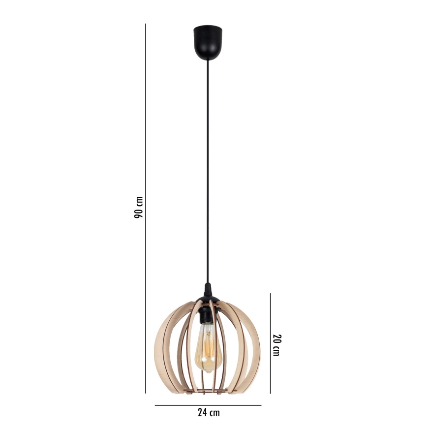 Candelabro suspenso DORO 1xE27/60W/230V