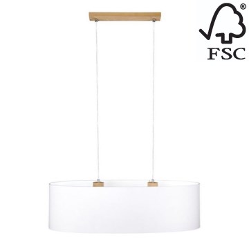 Candelabro suspenso DOVE 2xE27/40W/230V carvalho - certificado por FSC