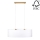 Candelabro suspenso DOVE 2xE27/40W/230V carvalho - certificado por FSC