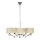 Candelabro suspenso DRAGA 5xE27/60W/230V bege/cromado brilhante
