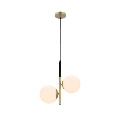 Candelabro suspenso DUO 2xE14/40W/230V dourado/preto