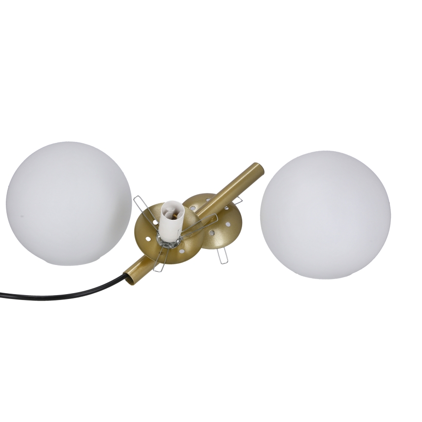Candelabro suspenso DUO 2xE14/40W/230V dourado/preto
