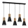Candelabro suspenso EDMON 5xE27/60W/230V preto