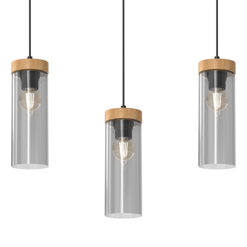 Candelabro suspenso ELICA 3xE27/60W/230V