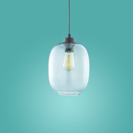 Candelabro suspenso ELIO 1xE27/15W/230V azul