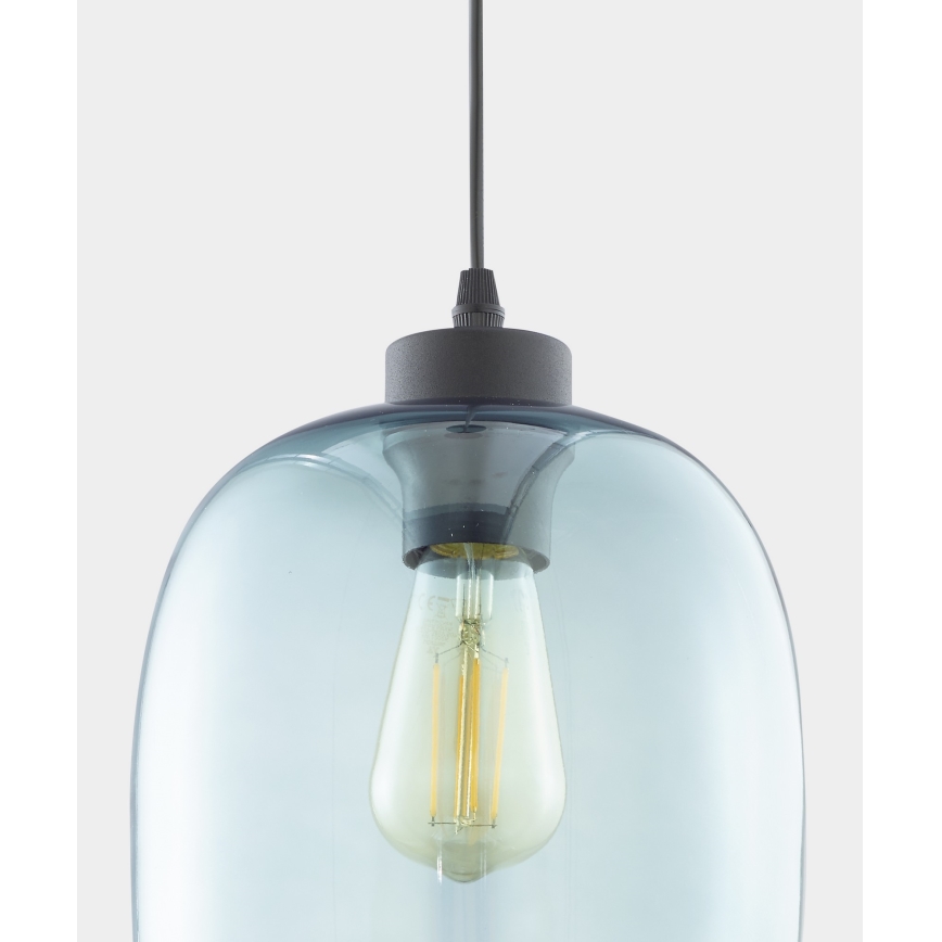 Candelabro suspenso ELIO 1xE27/15W/230V azul