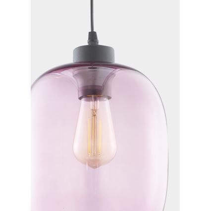 Candelabro suspenso ELIO 1xE27/60W/230V rosa